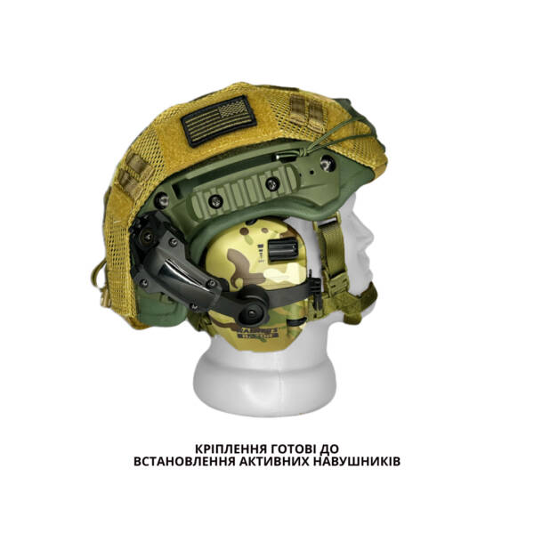 Тактичний Комплект Шоломом FAST EXFIL MultiCam та Активними Навушниками Walker’s Razor Patriot - Зображення 16
