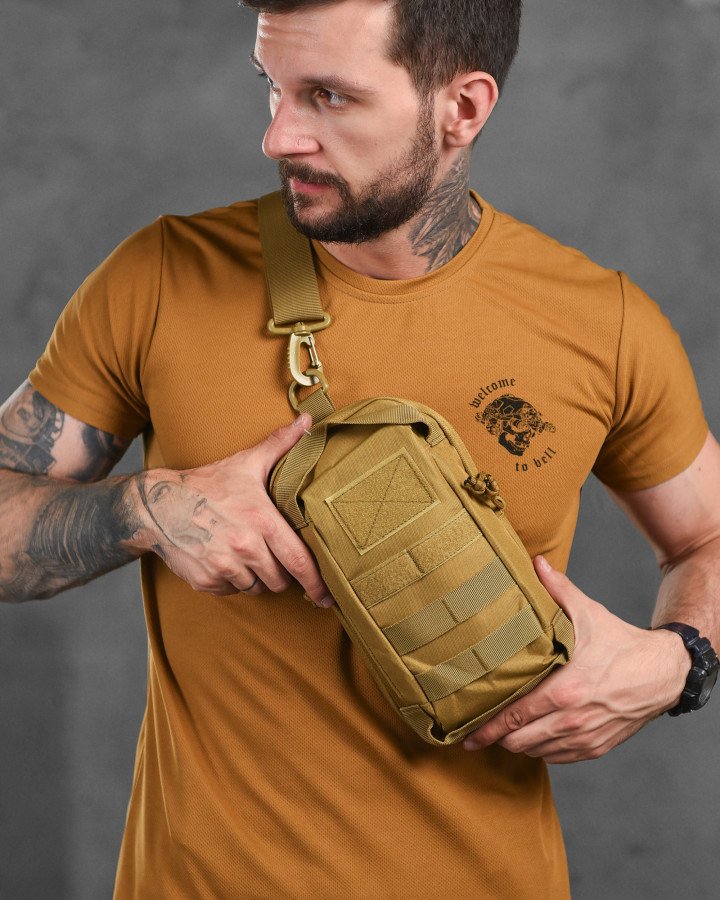 Тактична сумка на плече Silver Knight койот ВТ9952