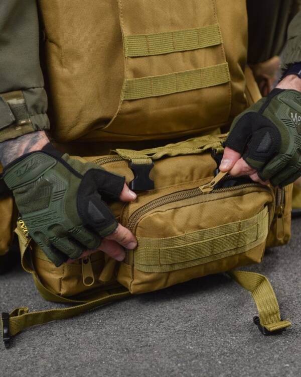 Тактичний рюкзак Bresh Coyote 65L - Зображення 4
