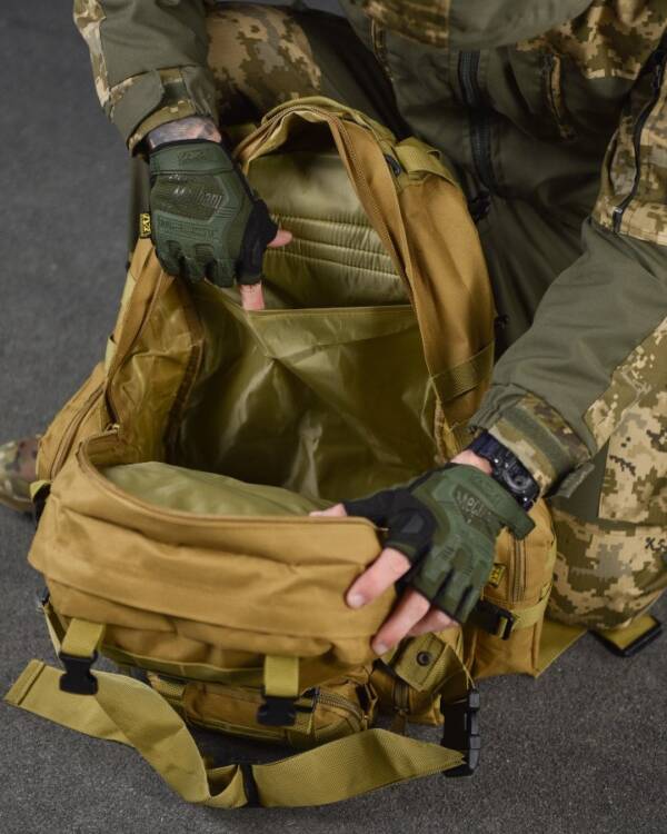 Тактичний рюкзак Bresh Coyote 65L - Зображення 8