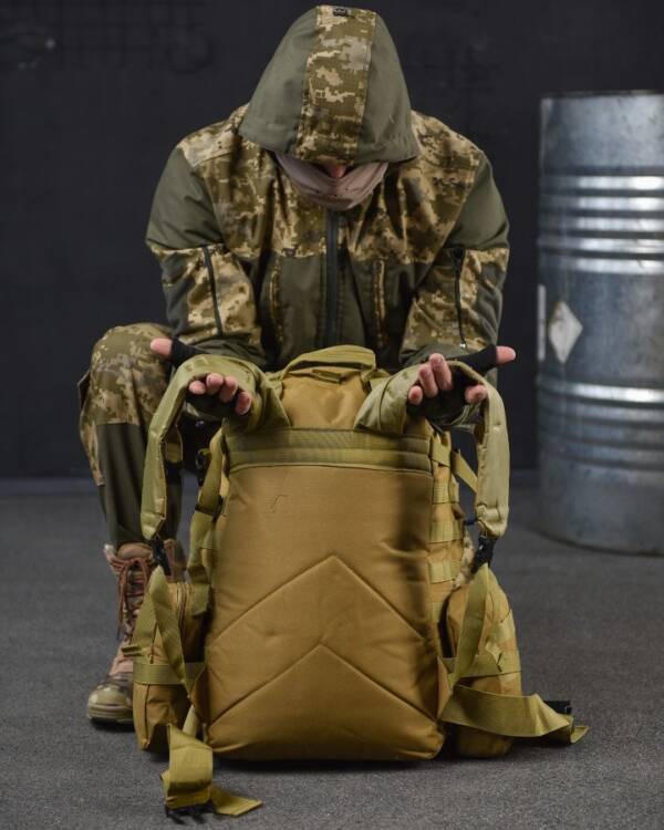Тактичний рюкзак Bresh Coyote 65L - Зображення 10