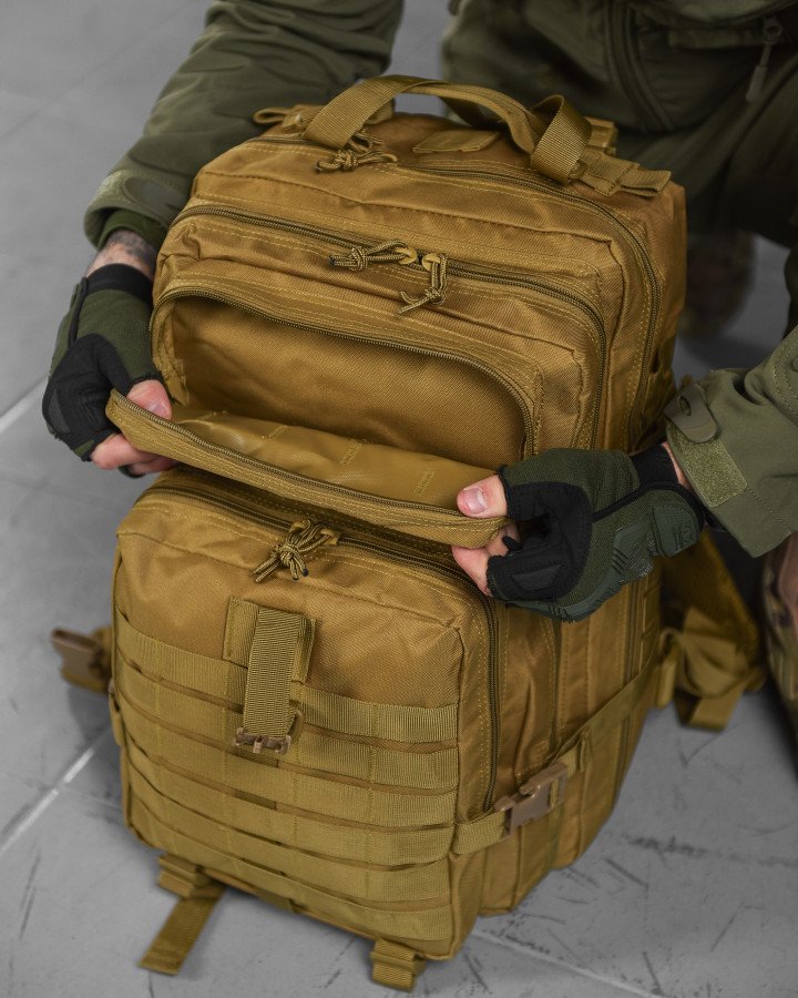 Тактичний рюкзак Silver Knight USA 45л, койот, 800D ВТ6388 - Зображення 8