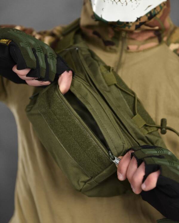 Тактична поясна сумка Silver Knight Olive ВТ1055 - Зображення 4