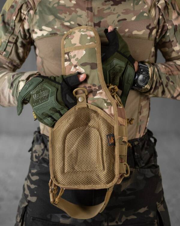 Тактична нагрудна сумка Paracord Multicam - Зображення 7