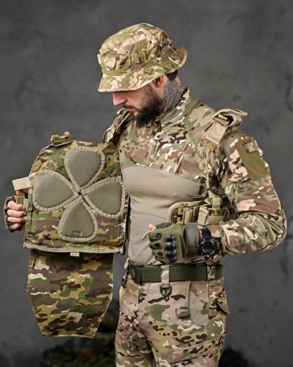 Плитоноска з 4 швидкими скиданнями Cordura Multicam ВТ7929 - Зображення 8