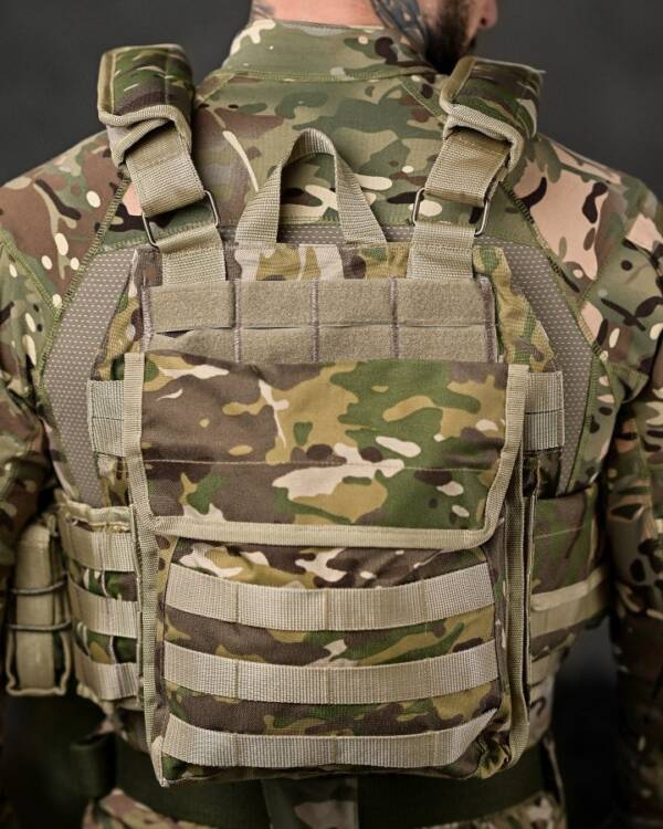 Плитоноска з 4 швидкими скиданнями Cordura Multicam ВТ7929 - Зображення 10