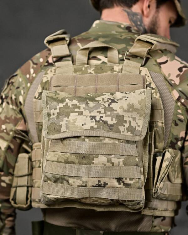 Плитоноска з 4 швидкими скиданнями Cordura (піксель) ВТ7930 - Зображення 8