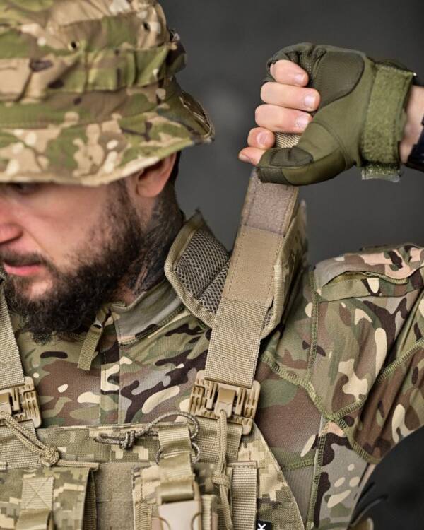 Плитоноска з 4 швидкими скиданнями Cordura (піксель) ВТ7930 - Зображення 5